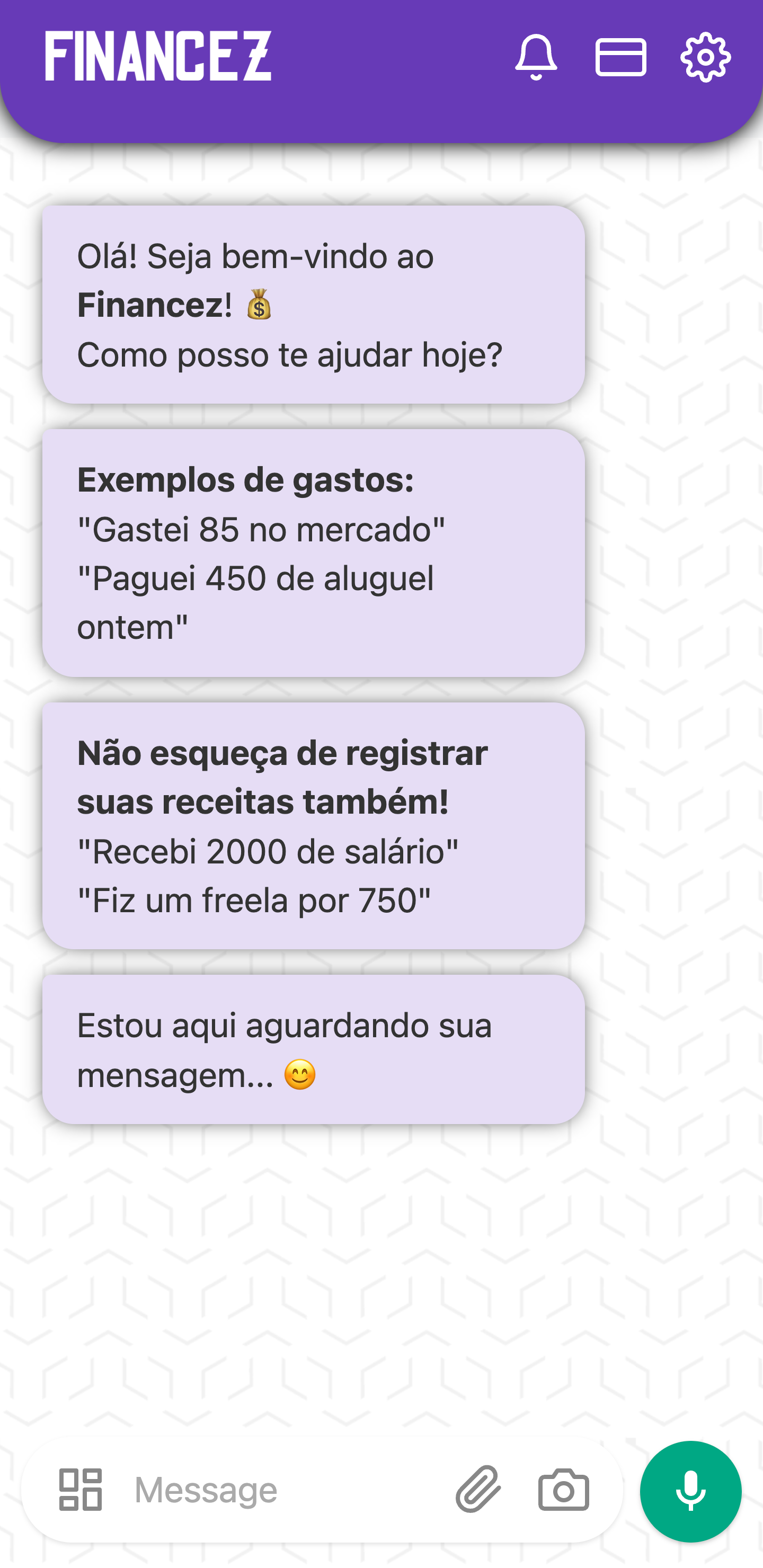 Tela de Início